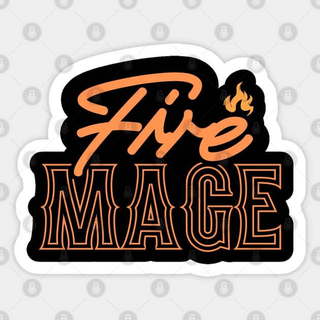 Fire Mage Sticker by HUNTINGisLIFE